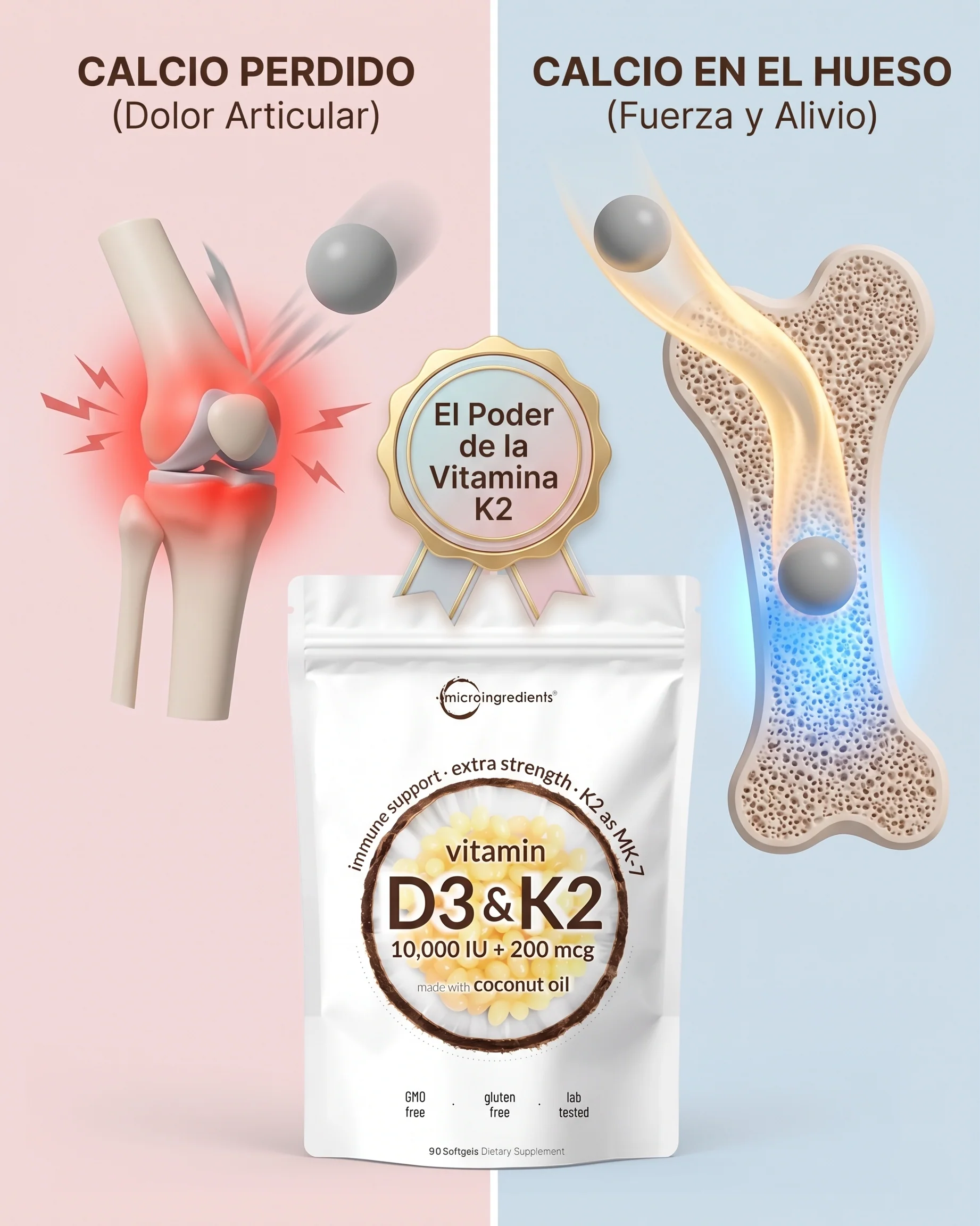 Cómo actúan la D3 y la K2 en tu cuerpo